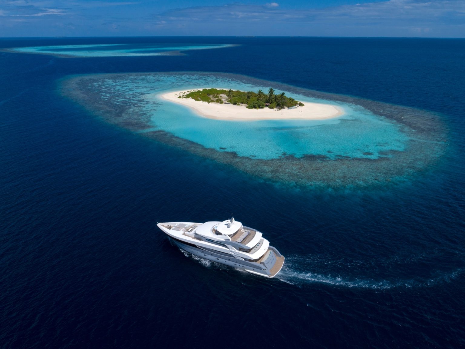 Private island in the Maldives