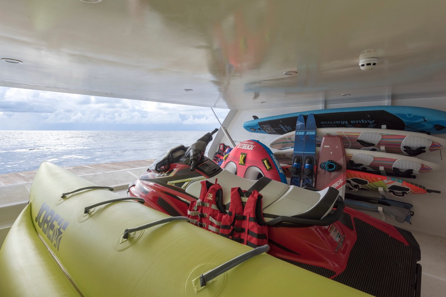 Watersports equipment onboard M/Y SEAREX